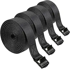 Cam-buckle tie-down straps