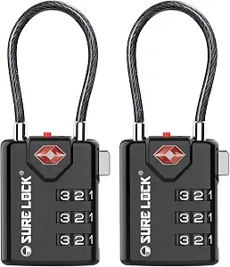 TSA-compatible luggage locks